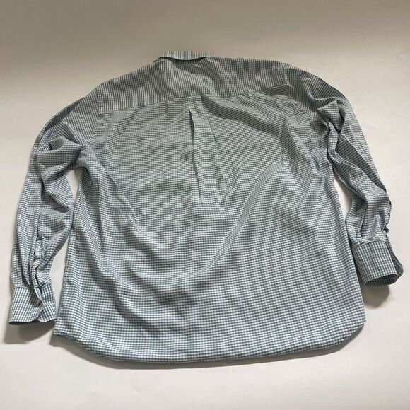 Peter Millar Crown Crafted Soft Cotton Silk Checkered Long Sleeve Mens Large - Picture 4 of 8